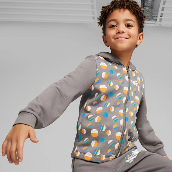 PUMA ESS+ SUMMER CAMP Bluza z kapturem dla Malucha – Wakacyjny Hit! Idealna na przygody.